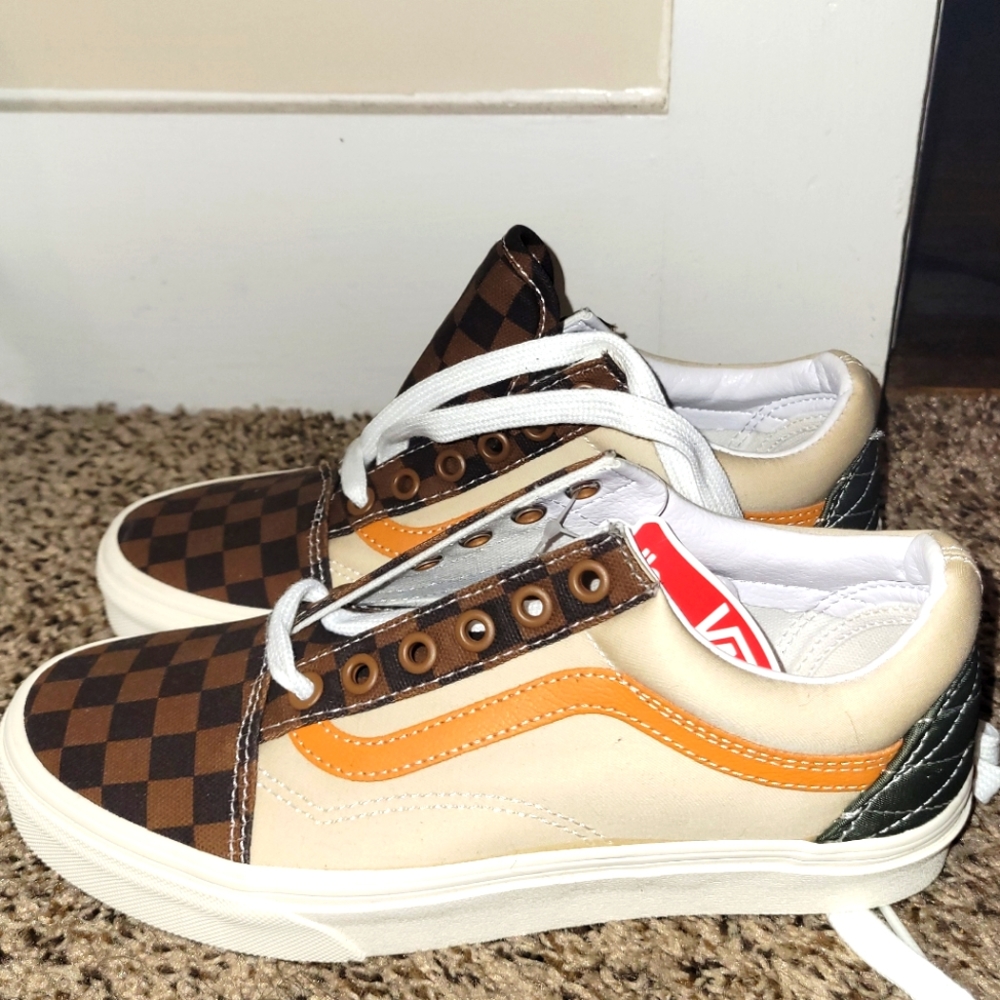 Vans Old Skool Mixed Utility - Checkerboard Canvas Size 5.5M / 7W New
